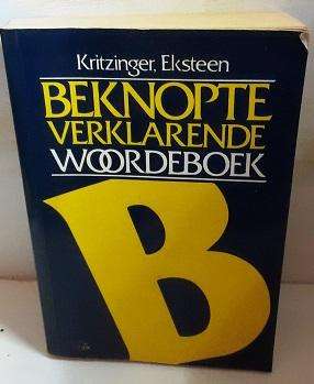 Book :  Beknopte Verklarende Woordeboek , Kritzinger Eksteen
