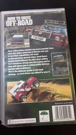 VHS Tapes - How to Drive Off-Road Landrover