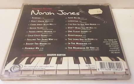 CD Music - Sharon Burton sings the sound of Nora Jones - good condition