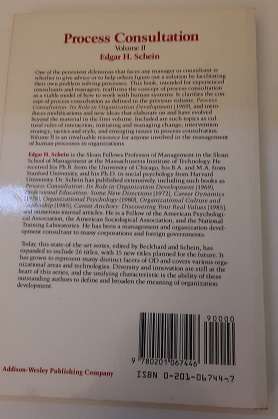 BOOKS - Process Consultation volume 11 - lessons for managers and consultants