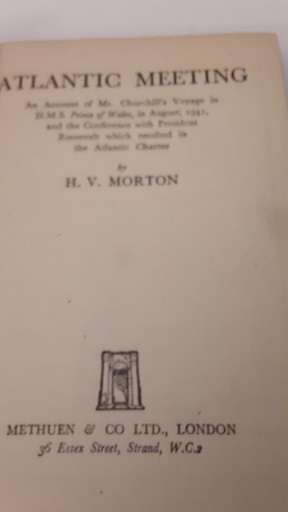 Book -  Atlantic Meeting - H V Mortan