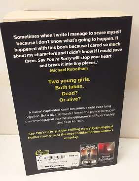Book :  Say you're sorry - Michael Robothan