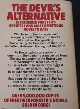 Book - The Devil's Alternative - Frederick Forsyth