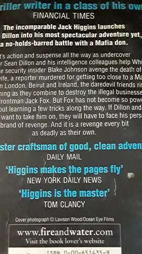 Books :  Day of Reckoning - Jack Higgins
