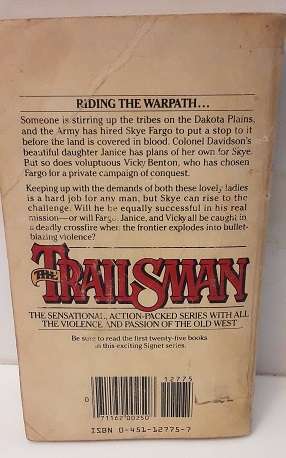 Book :  Trailsman Warpaint Rifles - Jon Sharpe