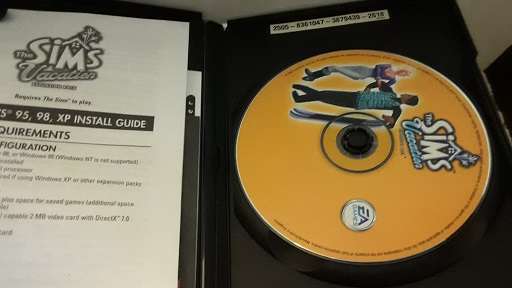 PC CD ROM  - SIMS Vacation expansion pack