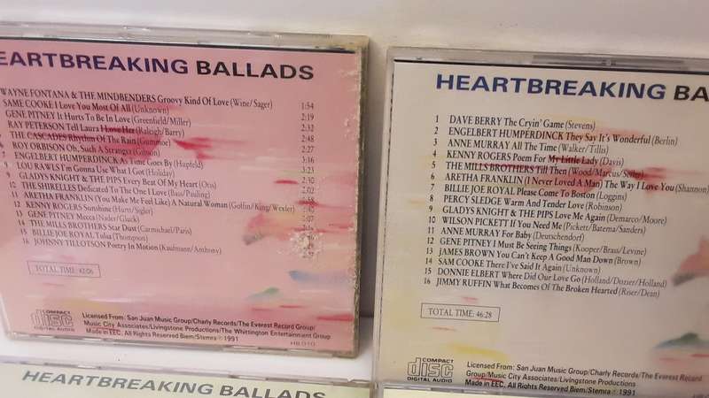CD Music -  Heartbreaking Ballads , 7 CD's