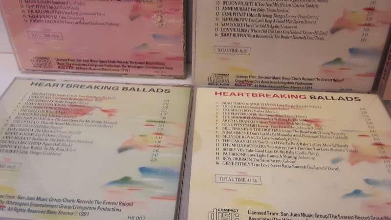 CD Music -  Heartbreaking Ballads , 7 CD's