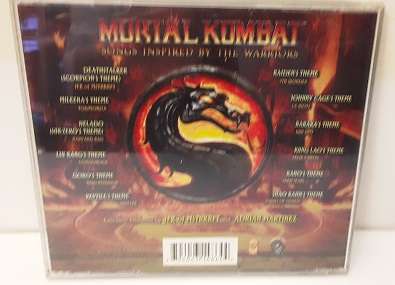 CD Music - Mortal Combat , songs inspired by the warriors - good condition