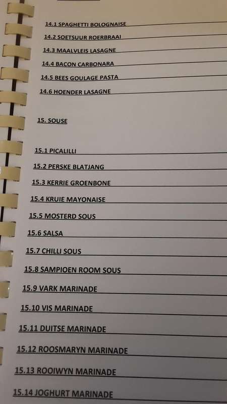 Book :  Resepte Boek