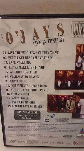 DVD  Music :  O'Jays Live in Concert