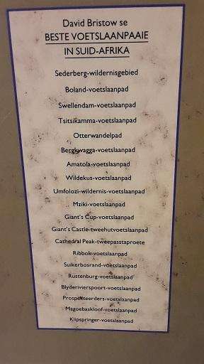 Book :  Beste Voetslaanpaaie in Suid Afrika in kleur  , Davis Bristow  - hardeband