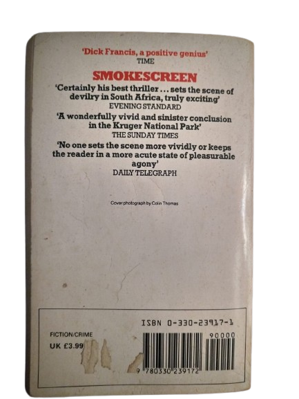 BOOK : SmokeScreen, Dick Francis