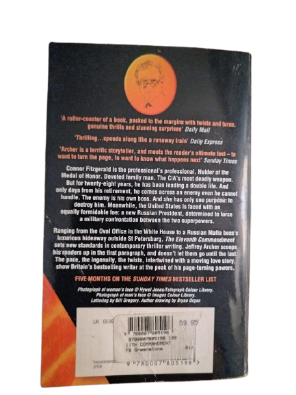 BOOK : The Eleventh Commandment, Jeffrey Archer