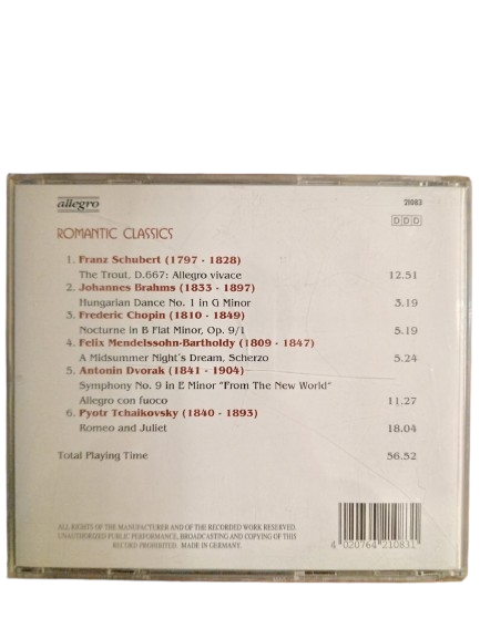 Romantic Classics - Chopin Schubert (CD)