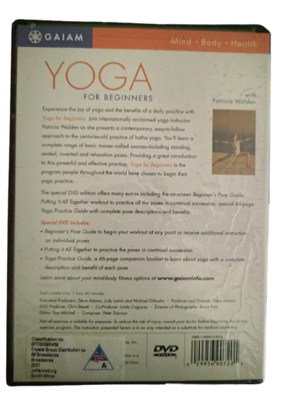 Yoga For Beginners - DVD - good condition