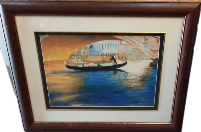 Art Painting -  Framed Painting  signed by Henry Jensen 65 cm x 55 cm
