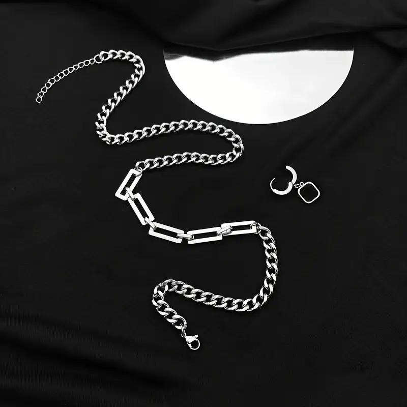 Men's Stainless Steel Necklace with Convertible Pendant-Men's Fashion Jewellery - Jewellery For Him