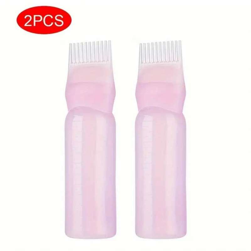 2pcs - 170ml Hair Dye Refillable Bottle Applicator CombHair Dyeing Bottle Applicator  Hair Colouring