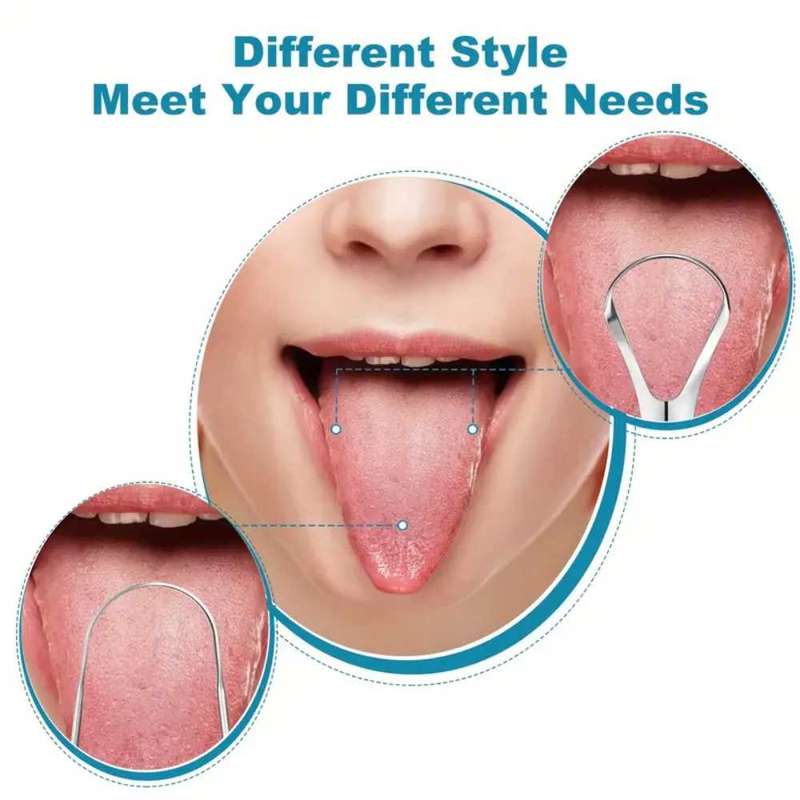 2pcs Tongue Scraper-Tongue Cleaning Tool  Oral Hygiene Tool  Tongue Cleaning Kit  Dental Tongue Scra