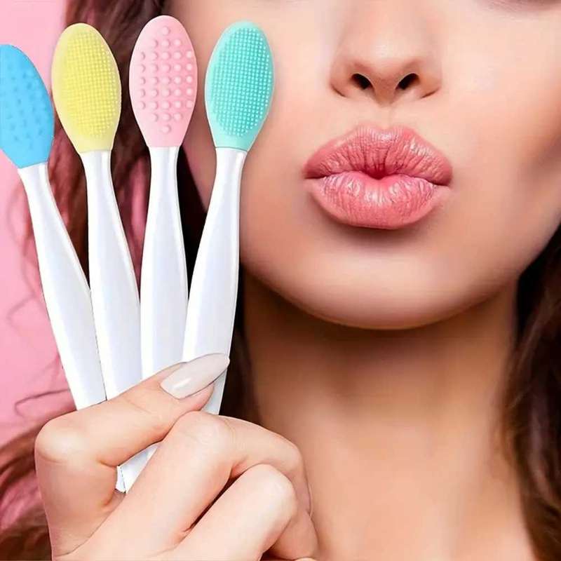 4pcs Silicone Blackhead Scrub Brush-Blackhead Removal Brush  Silicone Facial Scrub Brush  Blackhead