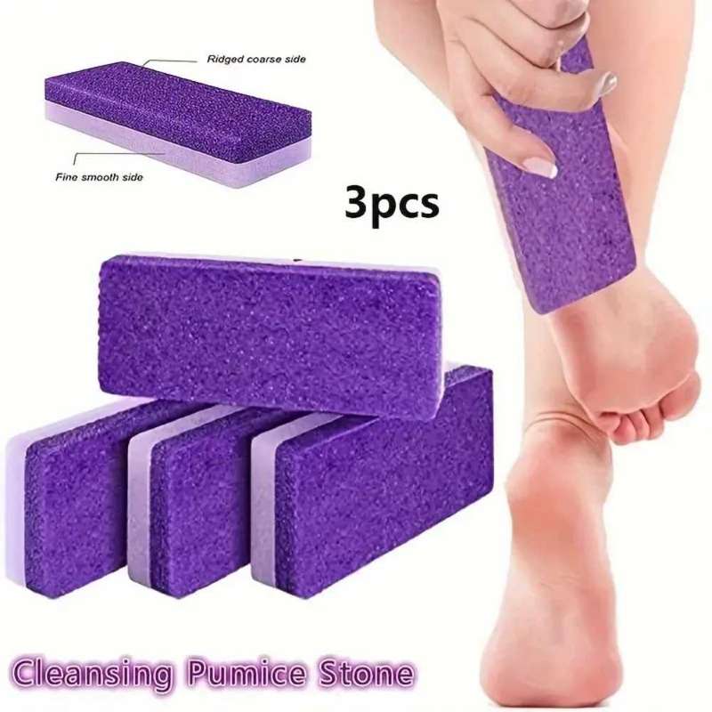 3 Pcs Premium Foot Pumice Stones, smooth feet , dead skin removal
