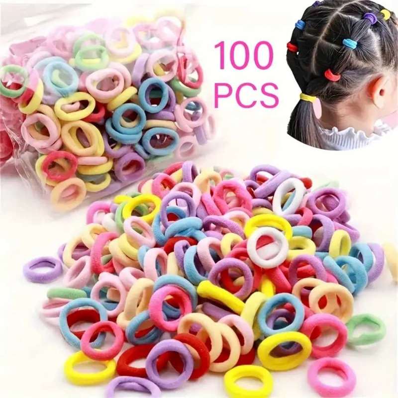 Girls Elastic Hair Bands  100 Pack Hair Bands  Elastic Hair Bands for Girls  Fashion Hair Bands  Hai