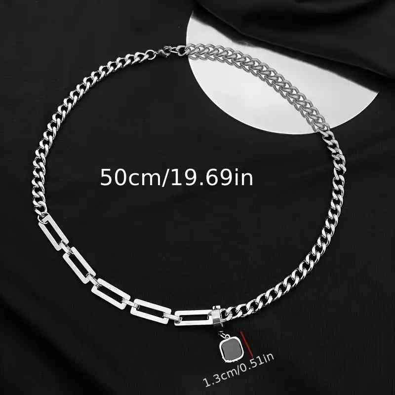 Men's Stainless Steel Necklace with Convertible Pendant-Men's Fashion Jewellery - Jewellery For Him