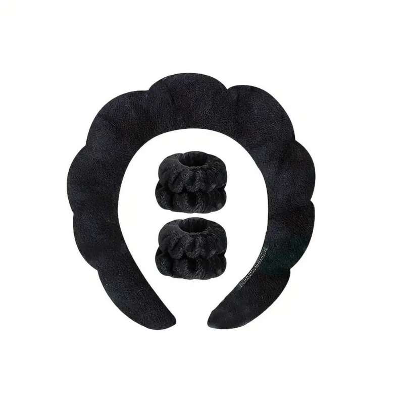 Spa Headband & Wristband Set For Women Spa Headband  Wristband Set  Spa Accessories  Womens Spa Set
