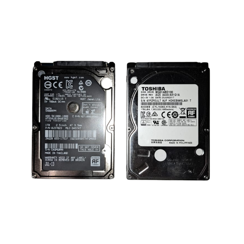 Assorted 1TB 2.5` Internal HDD