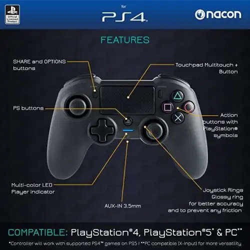 Nacon PS4 Asymmetric Wireless Controller