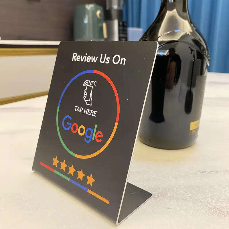 Google Review NFC Stand - Black