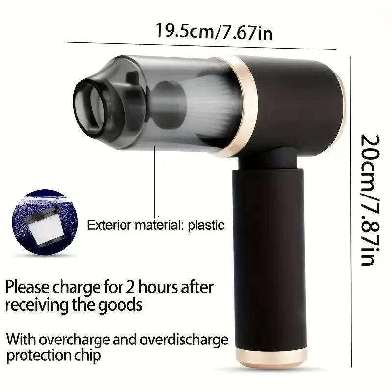 Wireless Car Vacuum Cleaner, Blow And Suck Dual-Purpose