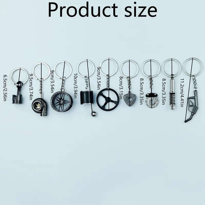 Car part keychain