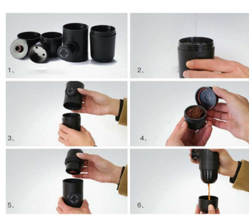 Mini portable espresso manual handheld coffee maker