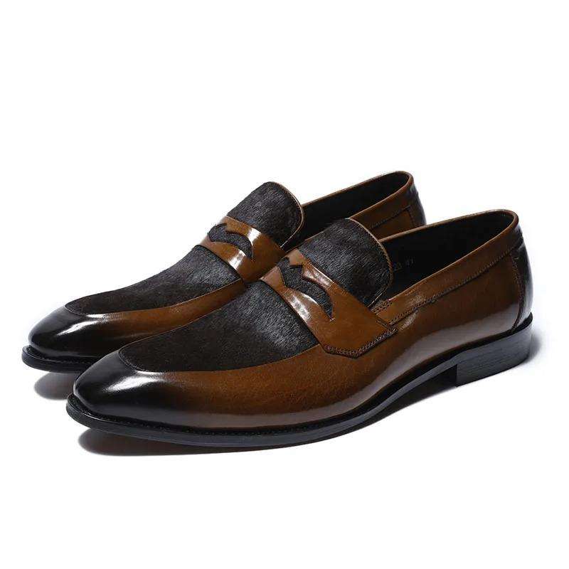 Original Pure Leather Adult Male Shoes  Black & Brown