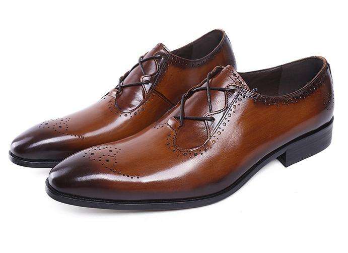 Original Pure Leather Adult Male Shoes  Black & Brown