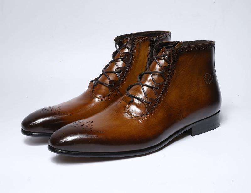 Original Pure Leather Adult Male Shoes  Black & Brown