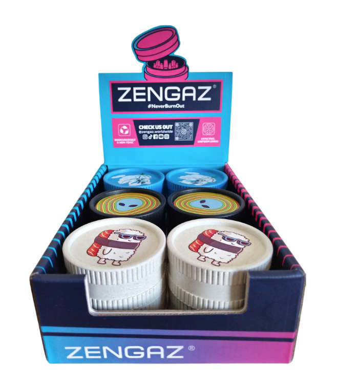 Zengaz Biodegradable Herb Grinder - 12 Pack - Combo B