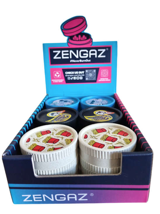 Zengaz Biodegradable Herb Grinder - 12 Pack - Combo C