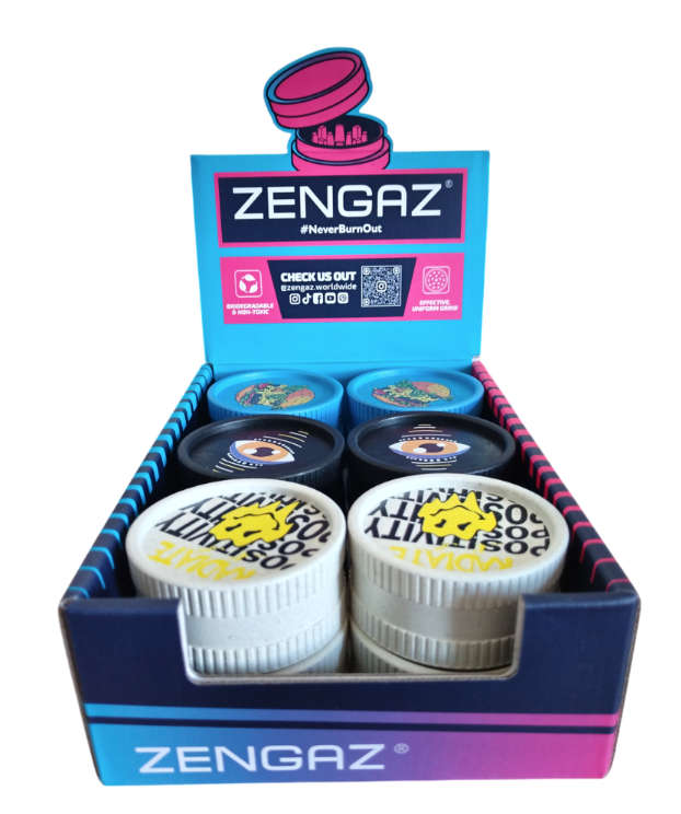 Zengaz Biodegradable Herb Grinder - 12 Pack - Combo A
