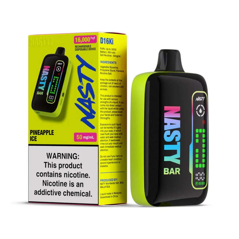 Nasty Disposable Rechargeable Vape 16000 Puff - Pineapple Ice