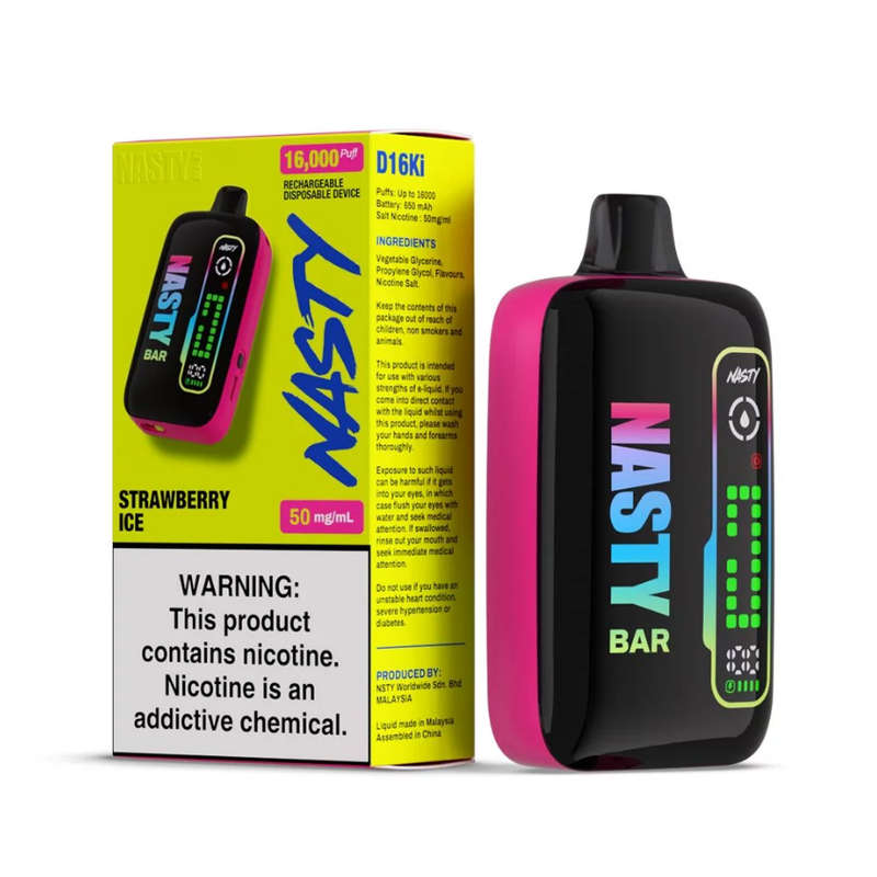 Nasty Disposable Rechargeable Vape 16000 Puff - Strawberry Ice