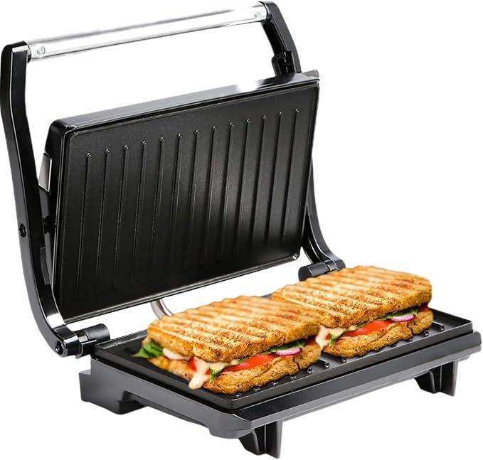 Condere Chefs Choice Non-Stick Sandwich/Pan Press Machine/Toaster - Black