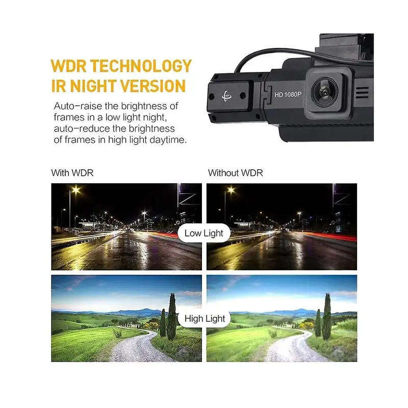 Car front rotatable camera video