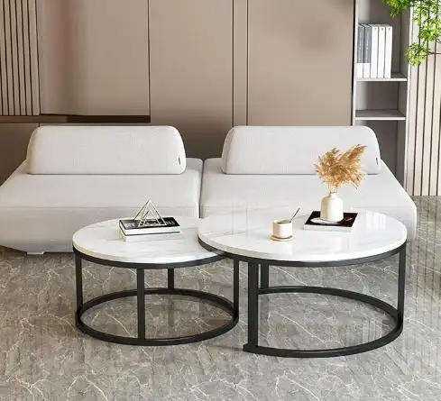 Modern round coffee table for living room