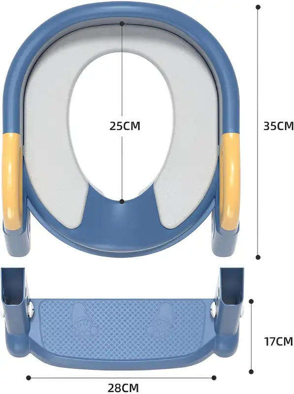 Toilet Trainer for Children with Ladder - Comfortable and Secure Adaptor for Potty Training