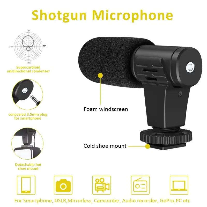 2 unit vlogging kit with video light