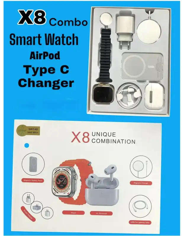 X8 Unique watch combination(black and orange) only