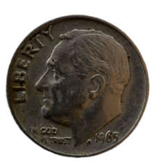 1965 Roosevelt Dime No Mint Mark Rare Coin